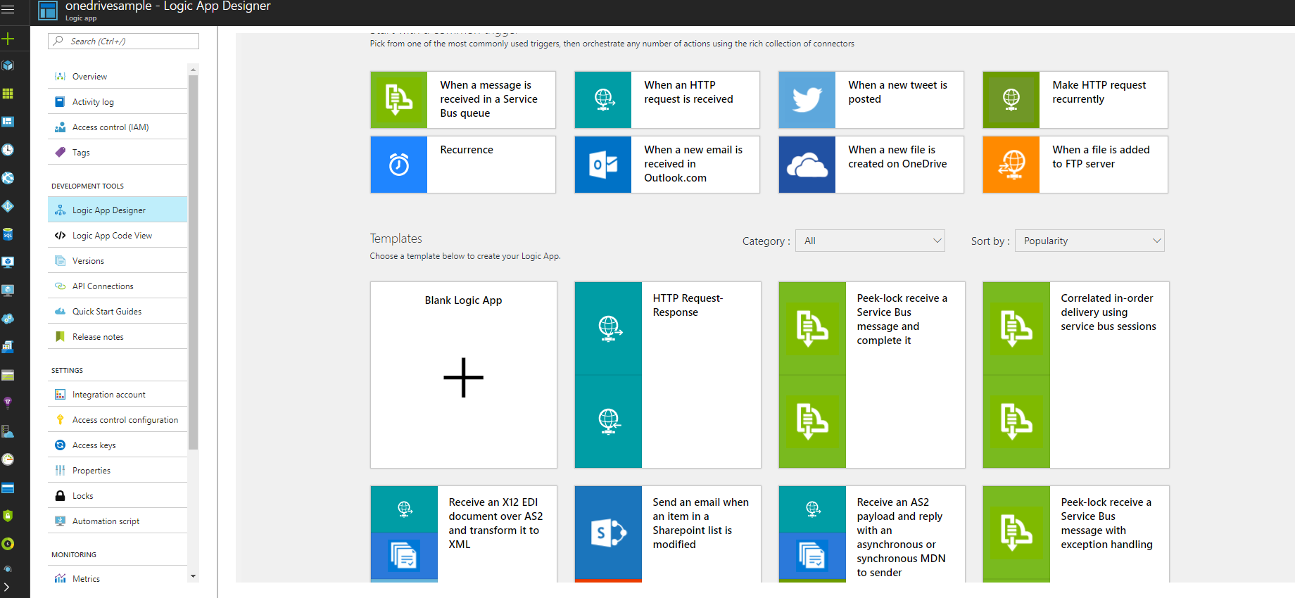 Building Azure logic Apps