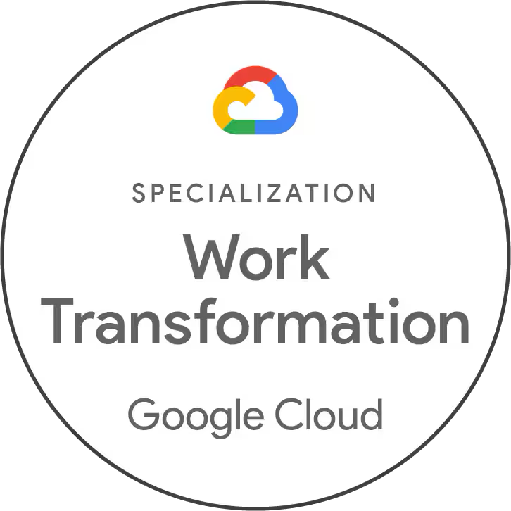 Work Transformation Specialization Google Cloud